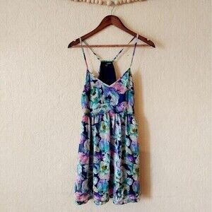 Ladakh Revolve Elise Summer Dress in Navy Blue